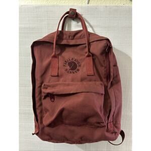 FJALLRAVEN Red Kanken Small Backpack Bag RN 132540. Used. Needs Cleaning